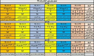 اطلاعیه‌شماره 7 انتخاب واحد۹۹۱ (حذف و اضافه)