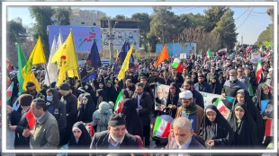 راهپیمایی 22 بهمن 1401 با حضور دکتر خسرویان ،دکترفاضلی ، اساتید ، کارکنان و دانشجویان دانشگاه فنی و حرفه ای استان قم  5