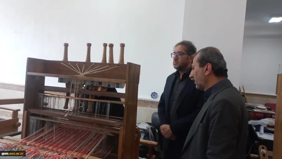 بازدید  مدیرعامل شرکت شهرک‌های صنعتی و معاون صنایع کوچک استان از دانشگاه ملی مهارت واحد استانی قم 6
