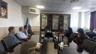 بازدید  مدیرعامل شرکت شهرک‌های صنعتی و معاون صنایع کوچک استان از دانشگاه ملی مهارت واحد استانی قم 7
