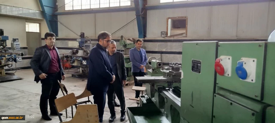 بازدید  مدیرعامل شرکت شهرک‌های صنعتی و معاون صنایع کوچک استان از دانشگاه ملی مهارت واحد استانی قم 8